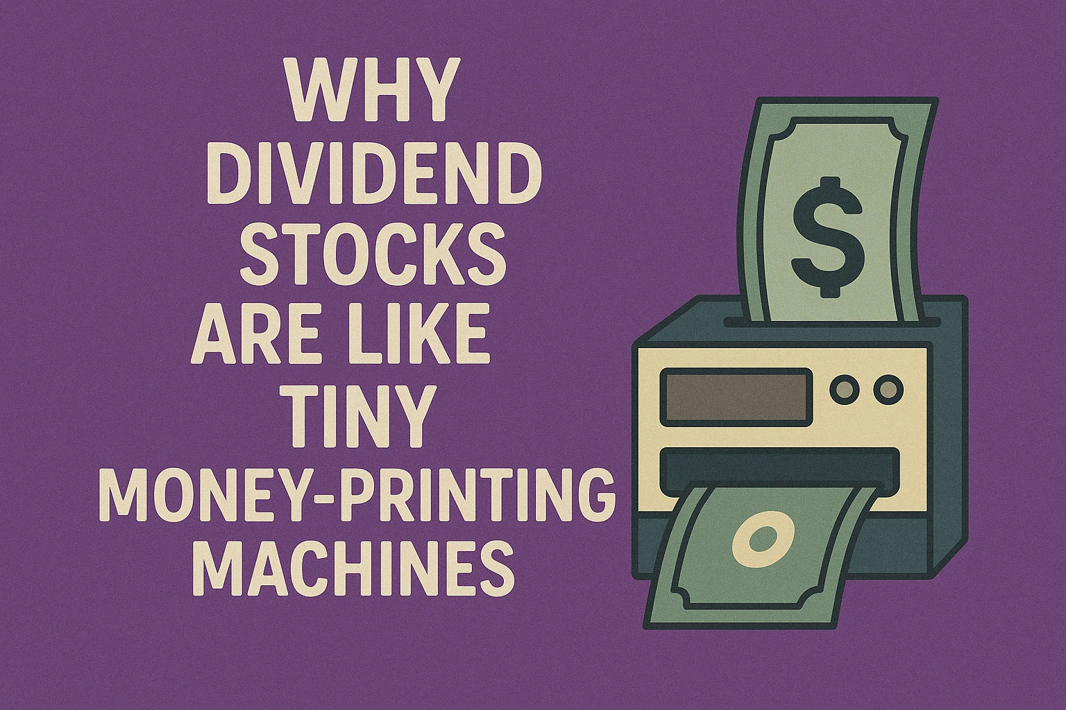 Why Dividend Stocks Are Like Tiny Money-Printing Machines